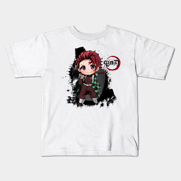 Tanjiro Kamado Kids T-Shirt by artmedia8